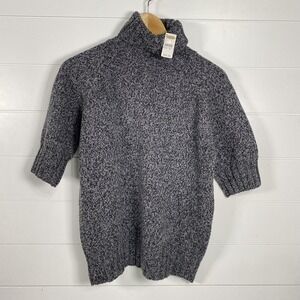 Talbots Sweater Womens Small Merino Wool Italian Made Turtleneck Knit Pullover